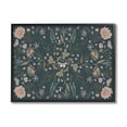 thumbnail image 1 of Stupell Industries Varied Floral Botanical Pattern Butterfly Insect Motif Graphic Art Black Framed Art Print Wall Art, Design by Birgit Maria Kiennast, 1 of 5