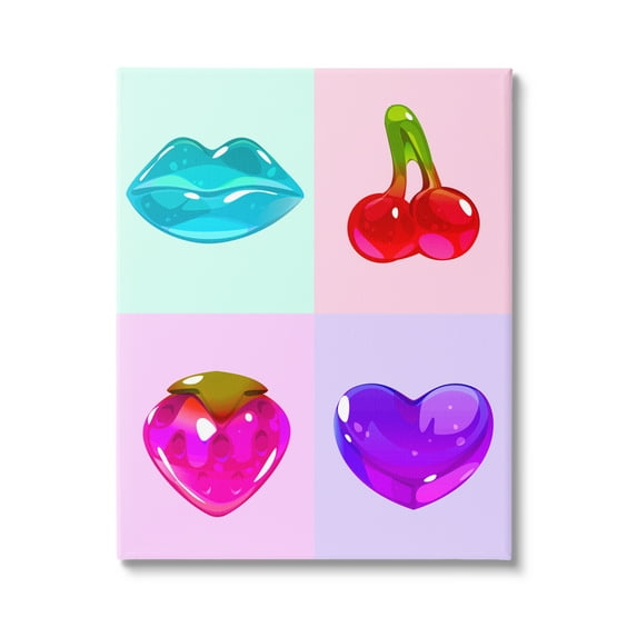 Stupell Industries Varied Gummy Candies Food & Beverage Painting Gallery Wrapped Canvas Print Wall Art, 30 x 40
