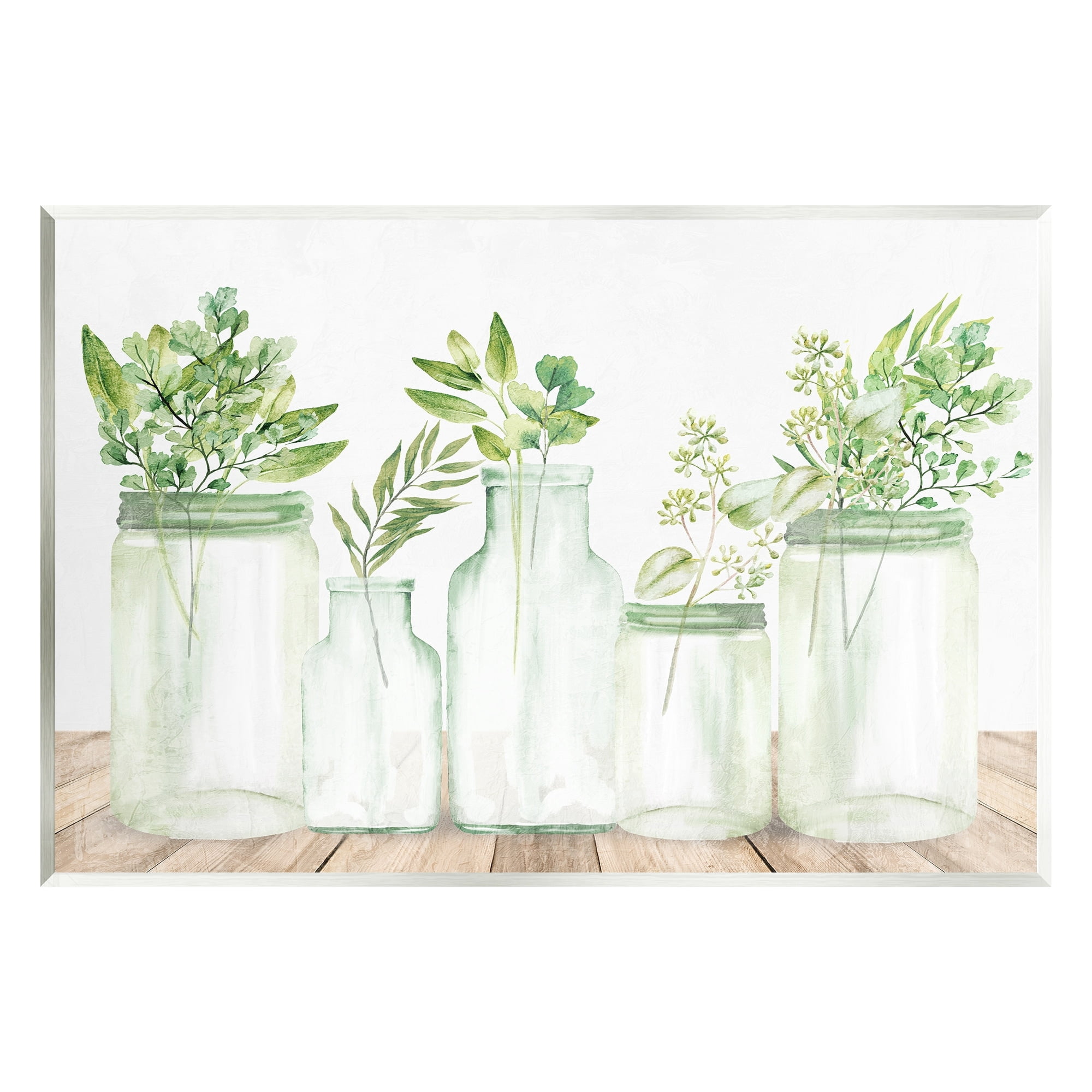 Stupell Industries Varied Herb Plant Arrangement Mixed Country Blooms Graphic Art Unframed Art Print Wall Art, Design by Kim Allen