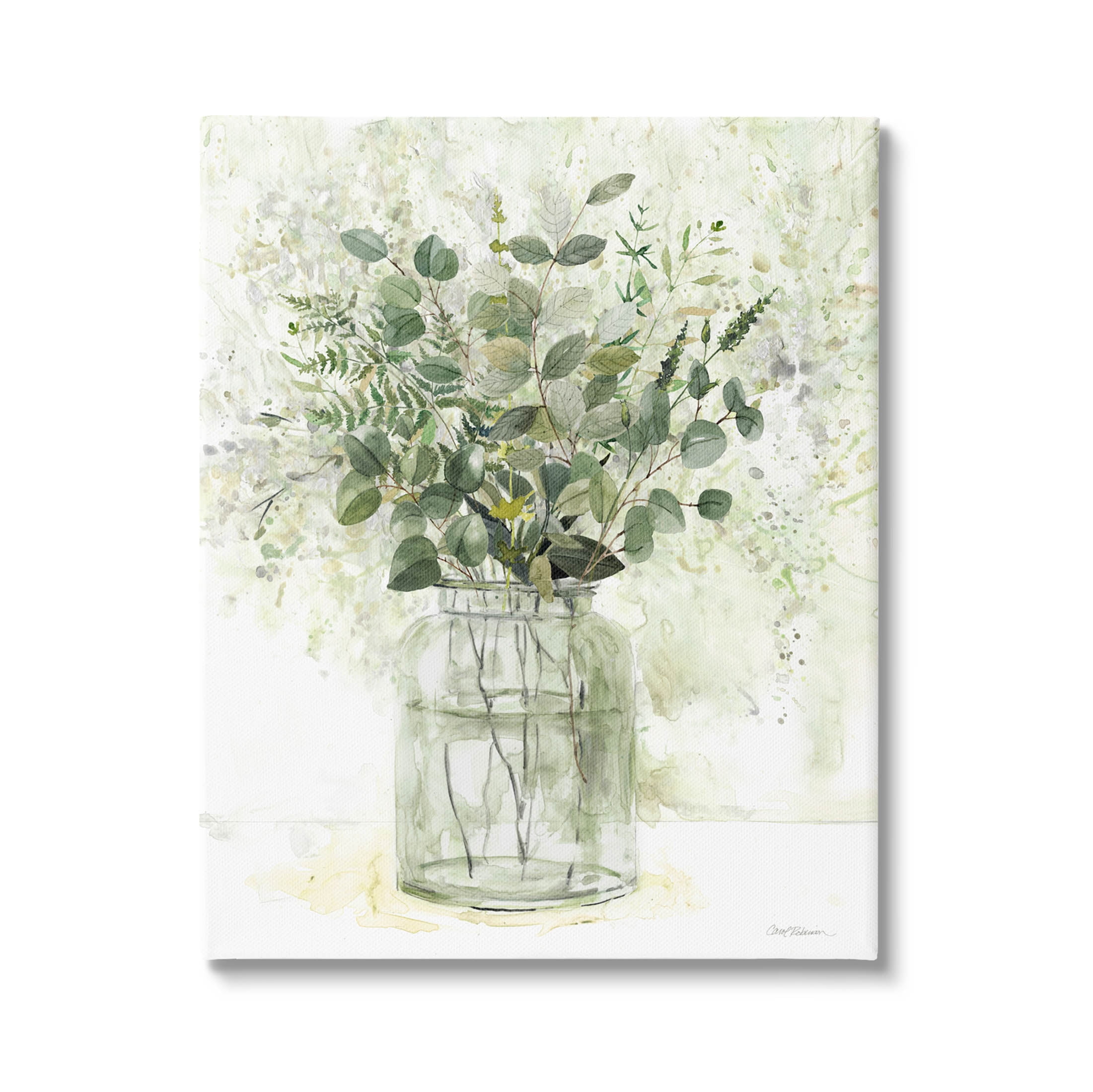 Stupell Industries Varied Herbal Botanical Arrangement Painting Gallery Wrapped Canvas Print Wall Art, Design by Carol Robinson