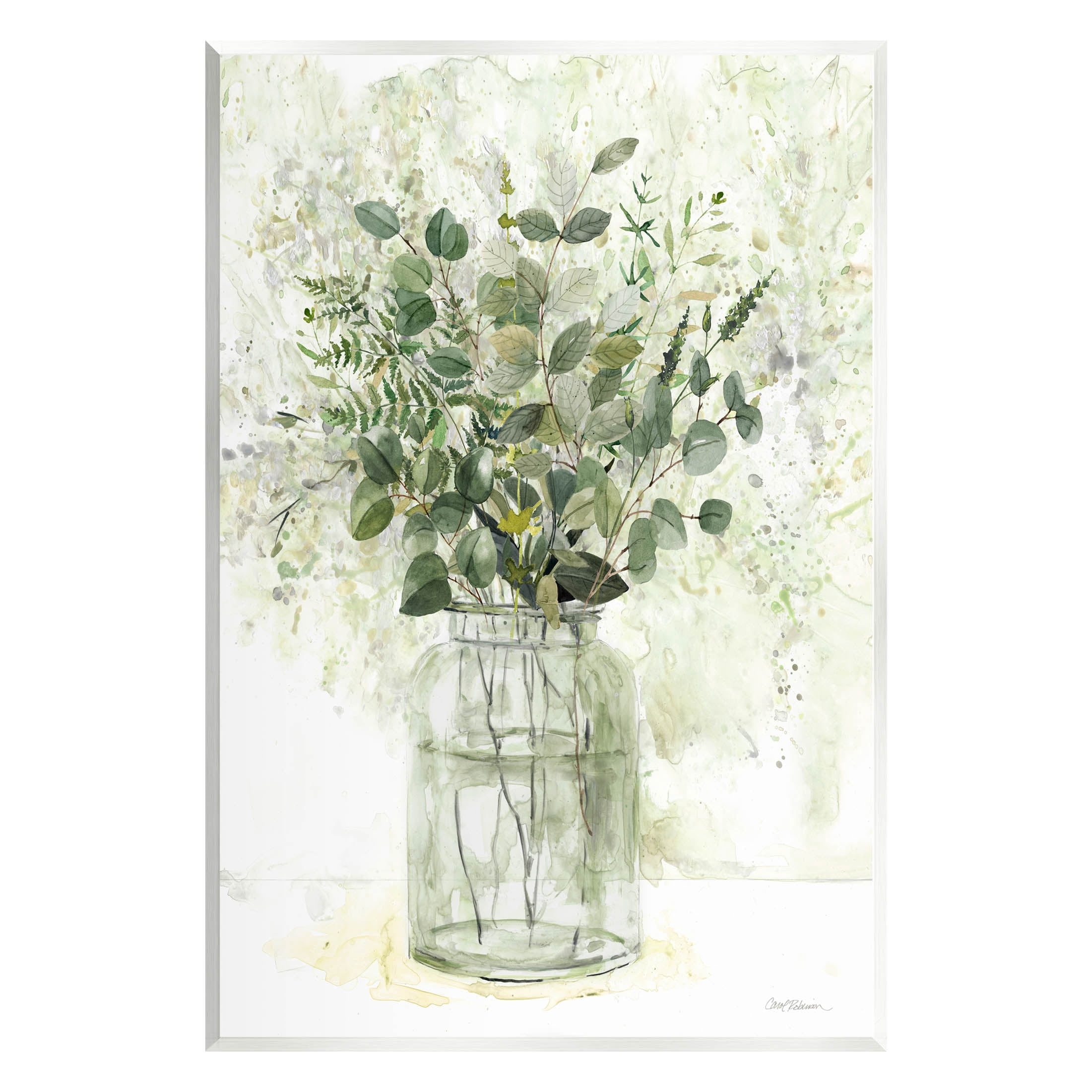 Stupell Industries Varied Herbal Botanical Arrangement Painting Unframed Art Print Wall Art, Design by Carol Robinson