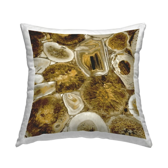 Stupell Industries Varied Mineral Geode Shapes Printed Throw Pillow Design by Danielle Carson
