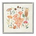 thumbnail image 1 of Stupell Industries Varied Mushrooms & Snail Botanical & Floral Painting Gray Framed Art Print Wall Art, 24 x 24, 1 of 2
