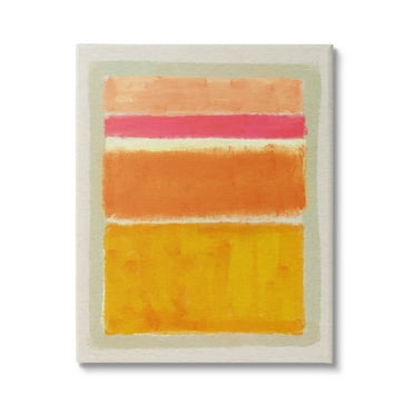 Stupell Industries Varied Orange Stripes Arrangement Painting Gallery Wrapped Canvas Print Wall Art, Design by Victoria Barnes