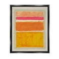thumbnail image 1 of Stupell Industries Varied Orange Stripes Arrangement Painting Jet Black Floating Framed Canvas Print Wall Art, Design by Victoria Barnes, 1 of 6