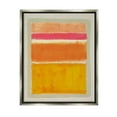 thumbnail image 1 of Stupell Industries Varied Orange Stripes Arrangement Painting Luster Gray Floating Framed Canvas Print Wall Art, Design by Victoria Barnes, 1 of 6