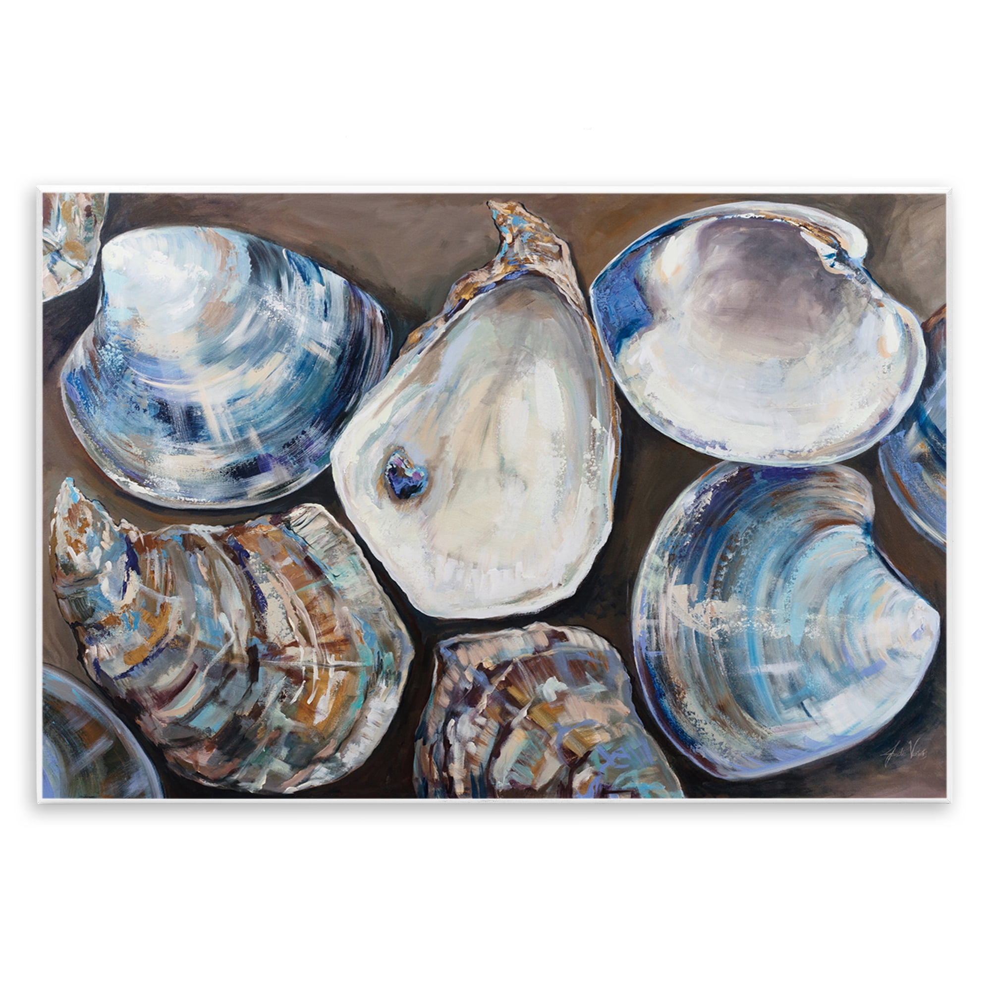 Stupell Industries Varied Seashell Shucks Animals & Insects Painting Unframed Art Print Wall Art, 15 x 10
