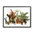 thumbnail image 1 of Stupell Industries Varied Terracotta Potted House Plants Floral Person Collage Framed Wall Art, 30 x 24, Design by Cassia Beck, 1 of 5