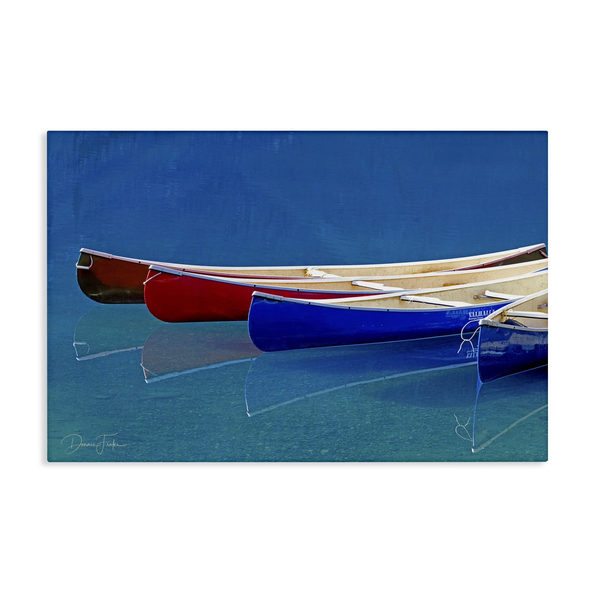 Stupell Industries Various Canoe Boats Transportation Photography Wrapped Canvas Art Print Wall Art, 24 x 16