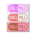 thumbnail image 1 of Stupell Industries Various Chill Pill Shapes Graphic Art Gallery Wrapped Canvas Print Wall Art, Design by Daphne Polselli, 1 of 7