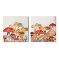 thumbnail image 1 of Stupell Industries Various Cottage Mushrooms Botanical & Floral Painting Gallery Wrapped Canvas Print Wall Art, 24 x 24, Set of 2, 1 of 8