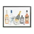 thumbnail image 1 of Stupell Industries Various Drink Liquor Bottles Graphic Art Black Framed Art Print Wall Art, Design by Ziwei Li, 1 of 7