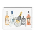 thumbnail image 1 of Stupell Industries Various Drink Liquor Bottles Graphic Art White Framed Art Print Wall Art, Design by Ziwei Li, 1 of 8
