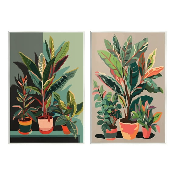 Stupell Industries Various House Plants Botanical & Floral Painting Unframed Art Print Wall Art, 10 x 15