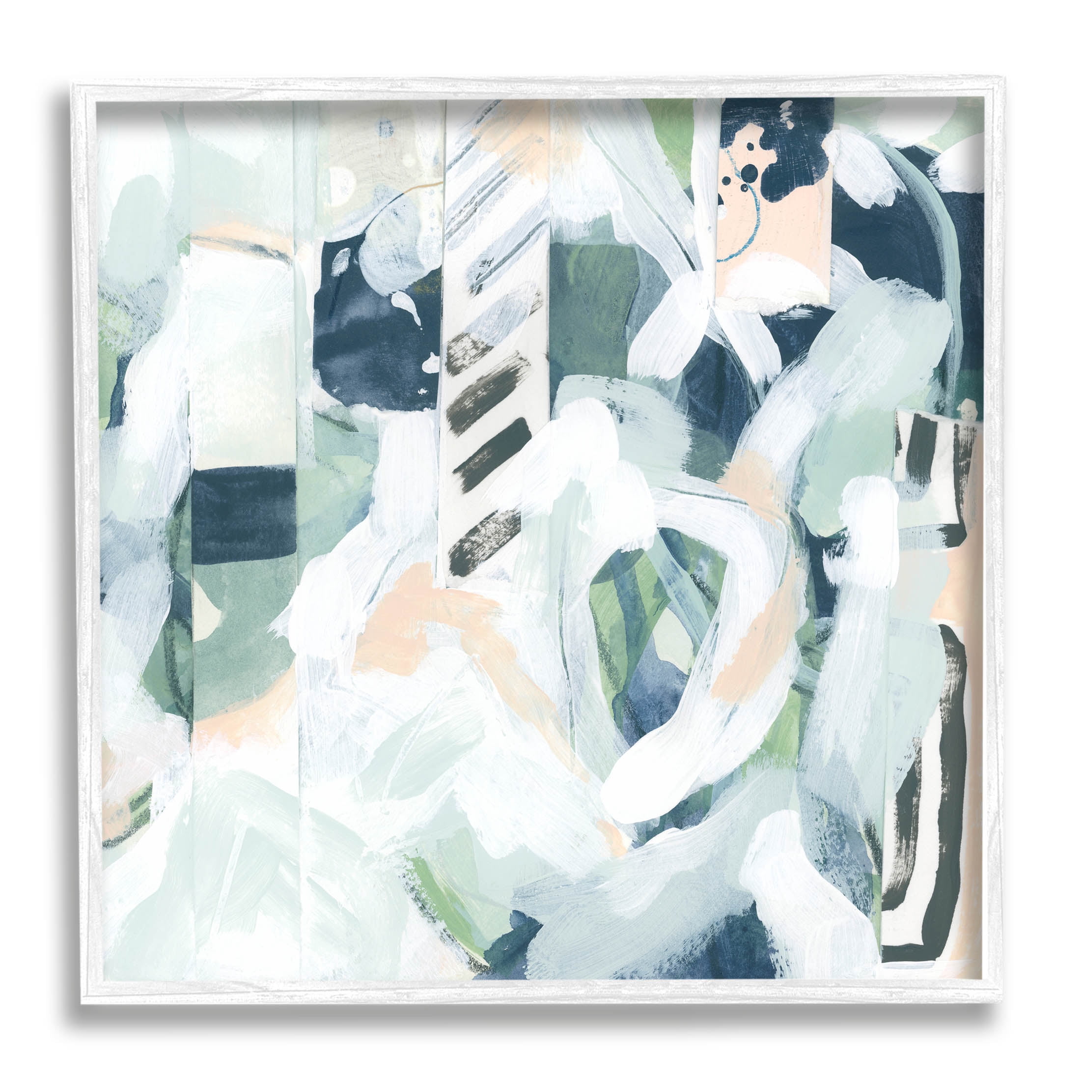 Stupell Industries Various Modern Shapes Arrangement Painting White Framed Art Print Wall Art, Design by June Erica Vess