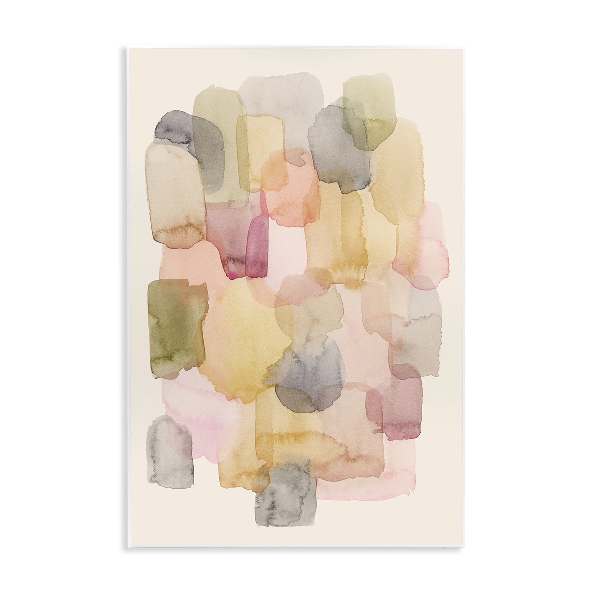 Stupell Industries Various Paint Blobs Abstract Painting Unframed Art Print Wall Art, 13 x 19