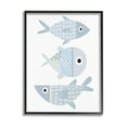 thumbnail image 1 of Stupell Industries Various Patterned Aquatic Fish Design Graphic Art Black Framed Art Print Wall Art, Design by Kim Allen, 1 of 7