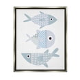 thumbnail image 1 of Stupell Industries Various Patterned Aquatic Fish Design Graphic Art Luster Gray Floating Framed Canvas Print Wall Art, Design by Kim Allen, 1 of 6