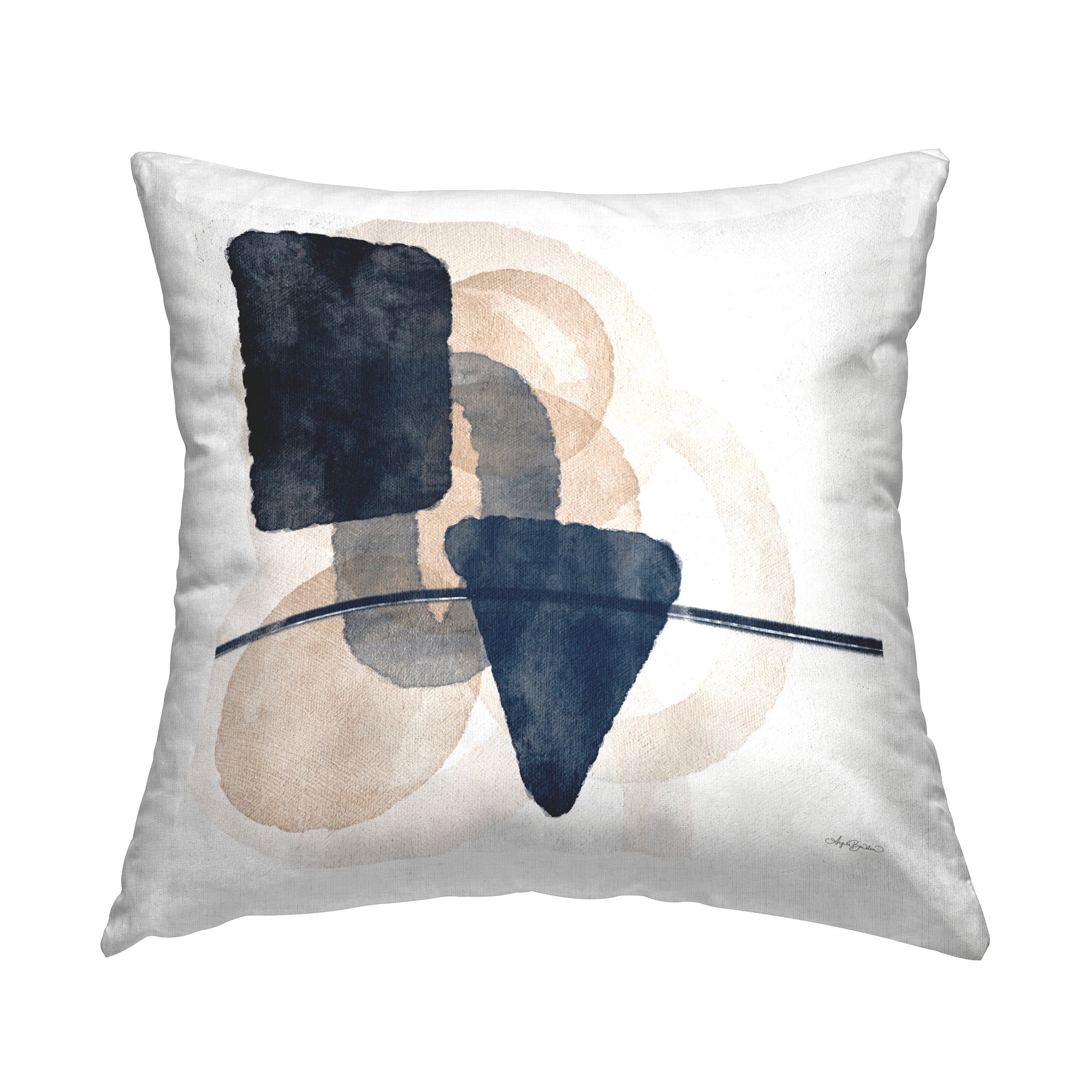 Stupell Industries Various Shapes Layered Decorative Printed Throw Pillow Design by Amber Sterling