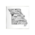 thumbnail image 1 of Stupell Industries Various Typography Cities Missouri State Graphic Art Unframed Art Print Wall Art, Design by The Saturday Evening Post, 1 of 6