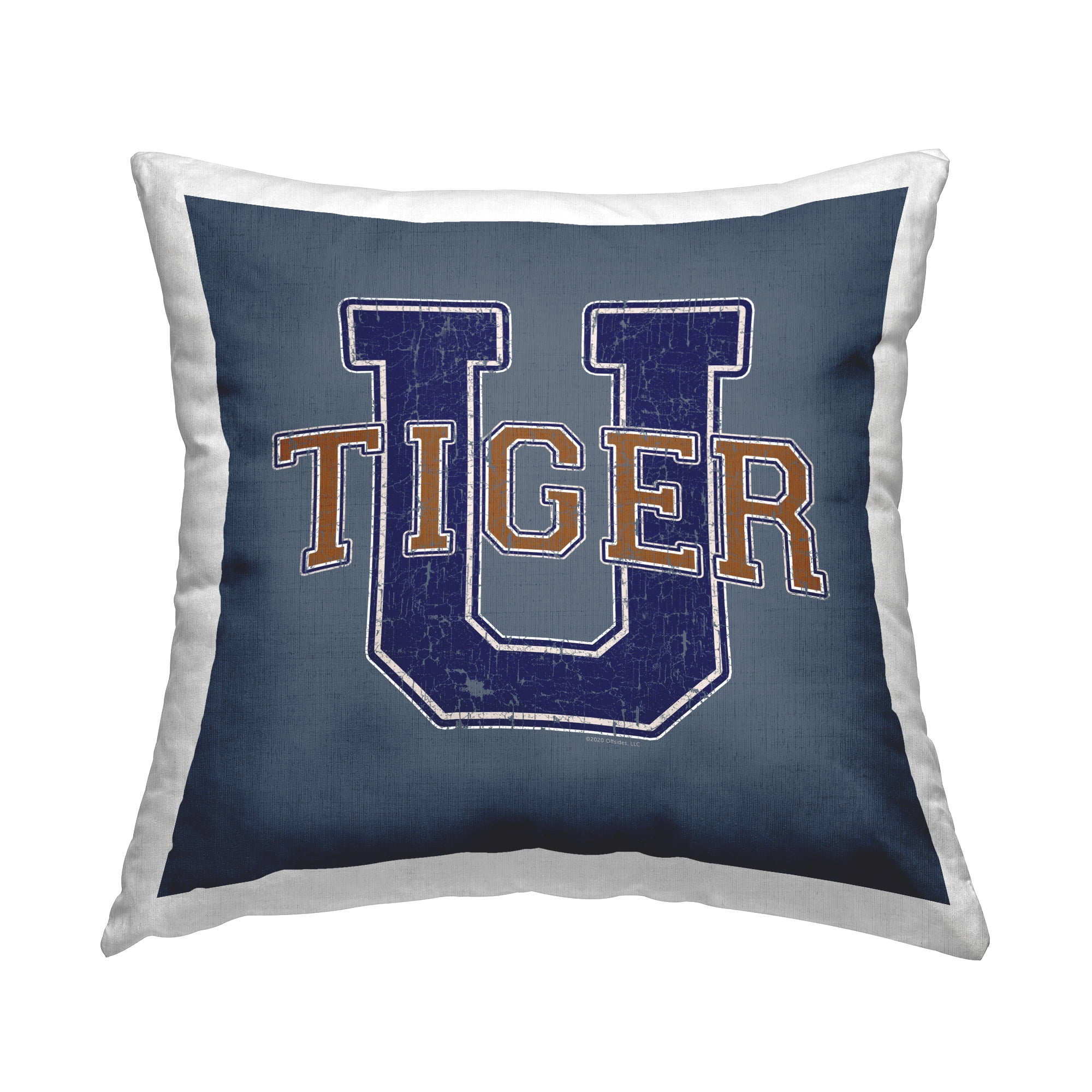 Stupell Industries Varsity Tiger U Vintage Decorative Printed Throw Pillow Design by Spirit Animals/Life Is High.