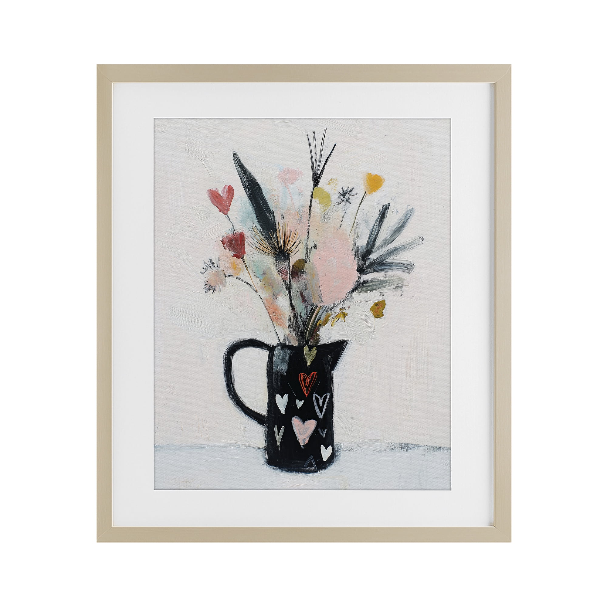 Stupell Industries Vase Of Abstract Time Birch Framed Print Under Glass, design by Svetlana Aleynikova