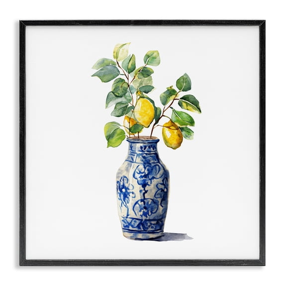 Stupell Industries Farmhouse Vase Of Sunshine Black Framed Giclee Art, 12 x 12, by Svetlana Aleynikova