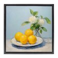 thumbnail image 1 of Stupell Industries Modern Vase of Flowers and Lemons Black Floating Frame Canvas Art, 25 x 25, by Creative Studio, 1 of 8