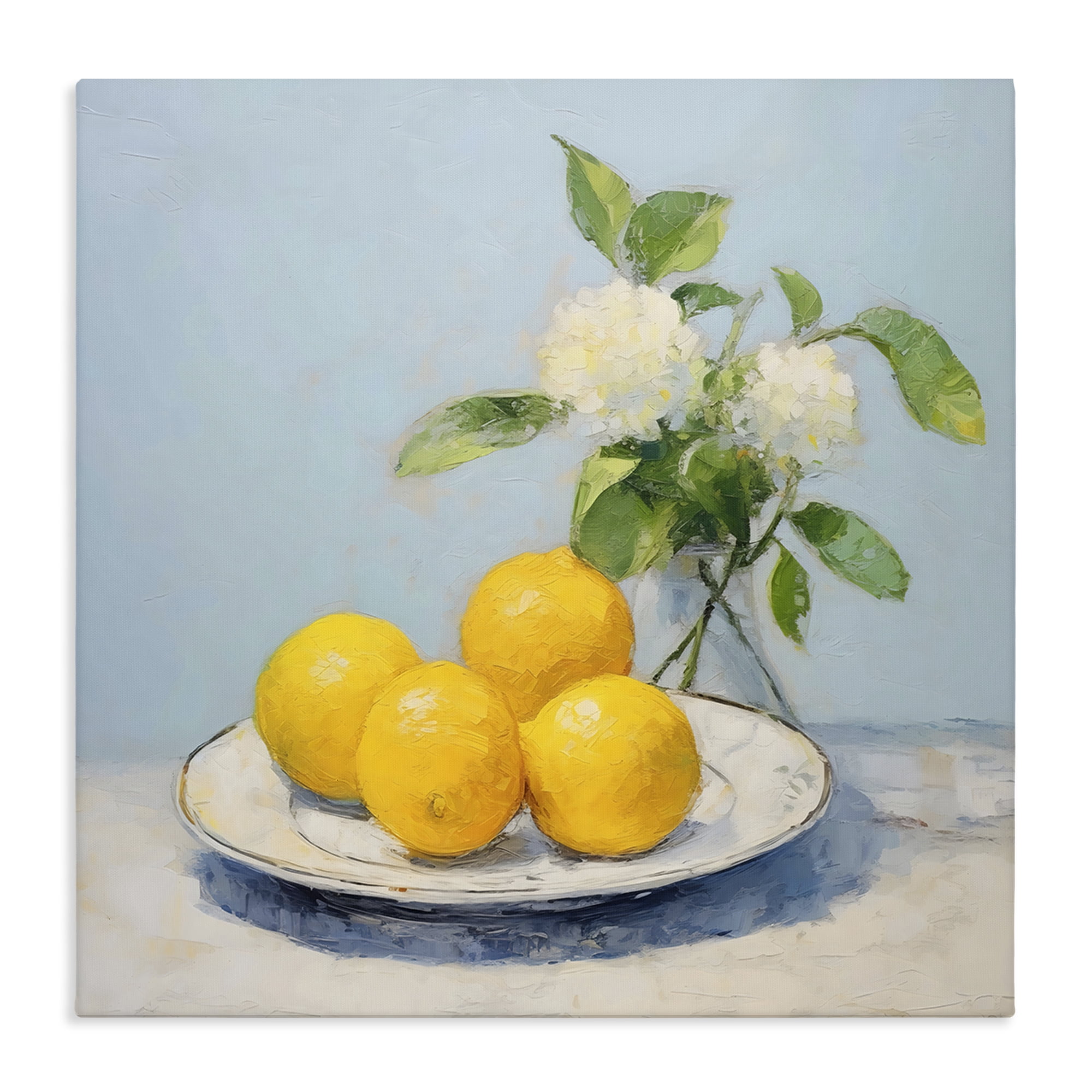 Stupell Industries Vase of Flowers and Lemons Canvas Wall Art, design by Creative Studio