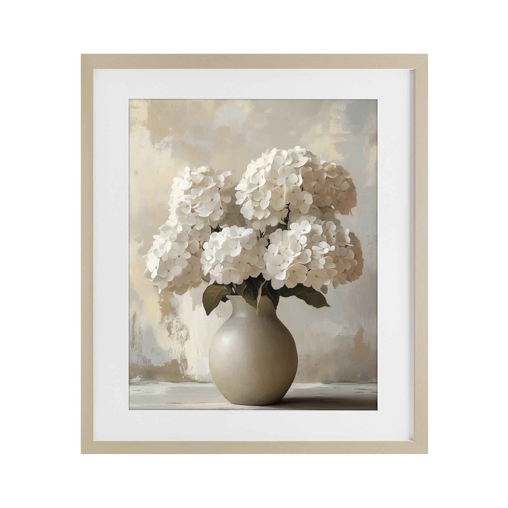 Stupell Industries Vase of Hydrangeas in Bloom Birch Framed Print Under Glass, design by LSR Design Studio