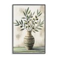 thumbnail image 1 of Stupell Industries Rustic Lodge Vase of Olive Branches Black Framed Giclee Art, 12 x 18, by Creative Studio, 1 of 8