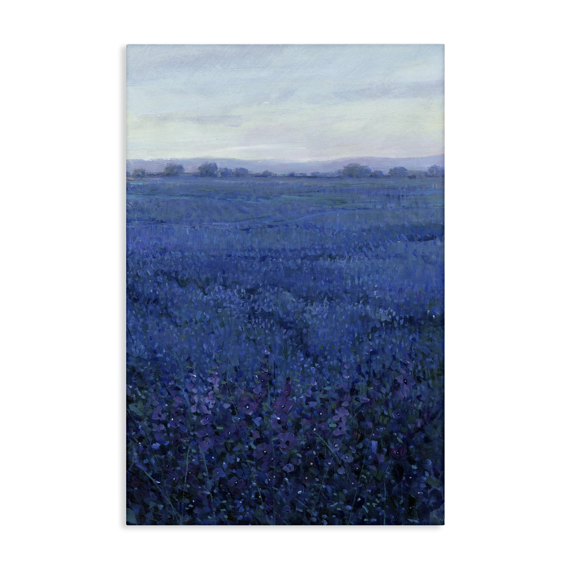 Stupell Industries Vast Blue Fields View Landscape Painting Gallery Wrapped Canvas Art Print Wall Art, 16 x 24