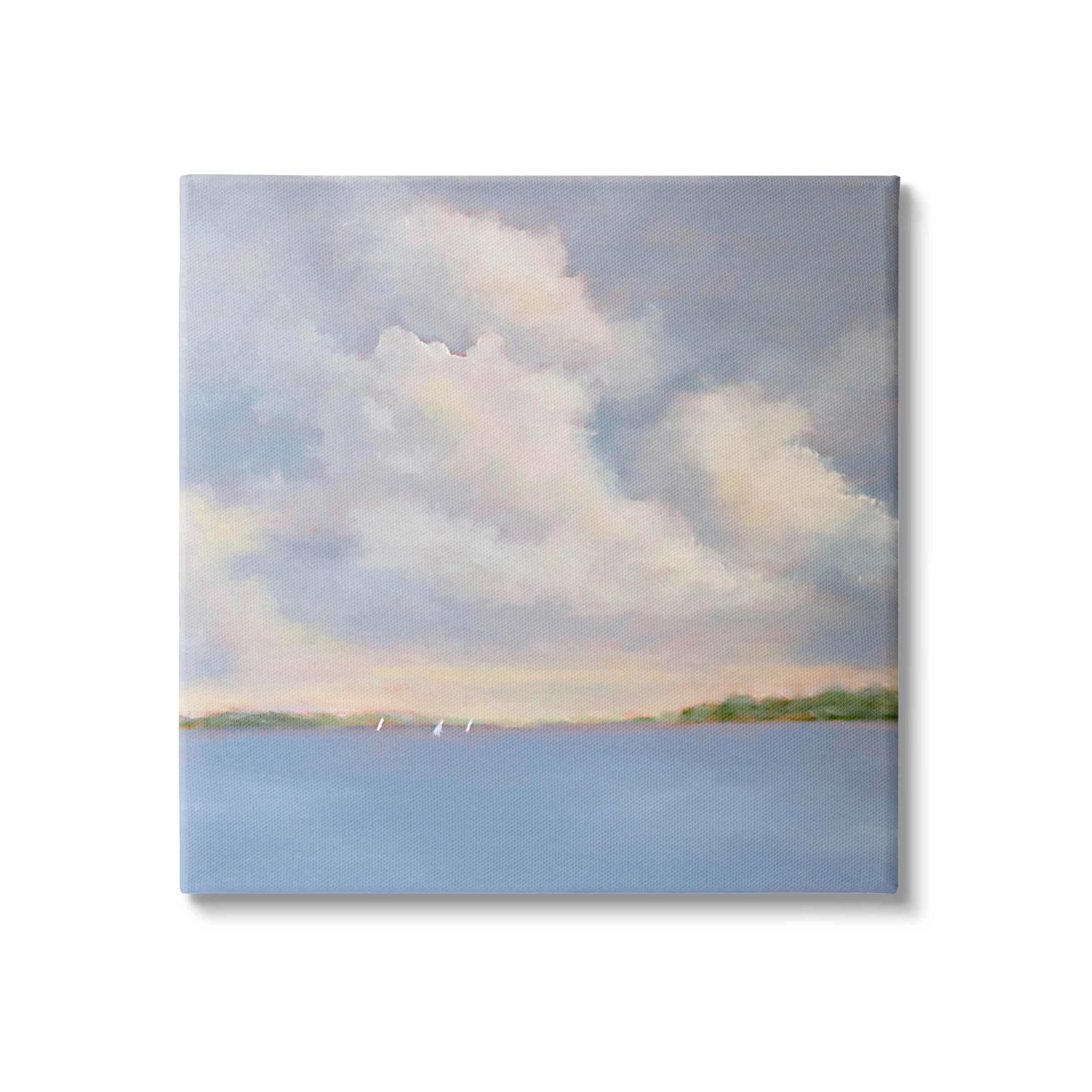 Stupell Industries Vast Cloudy Sky Panoramic Ocean View Painting Gallery Wrapped Canvas Print Wall Art, Design by Catherine Andersen