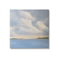 Stupell Industries Vast Cloudy Sky Panoramic Ocean View Painting Gallery Wrapped Canvas Print Wall Art, Design by Catherine Andersen