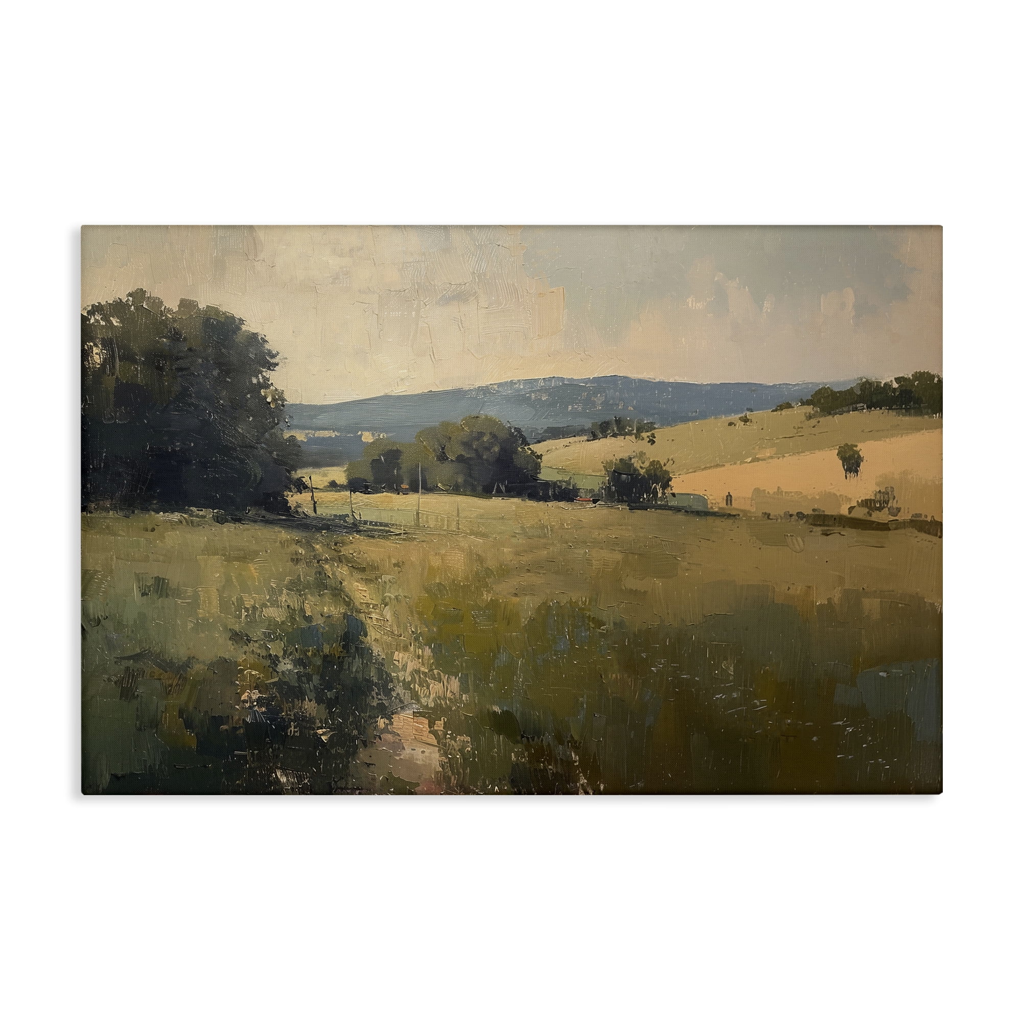 Stupell Industries Vast Country Landscape Landscape & Nature Painting Wrapped Canvas Art Print Wall Art, 30 x 20