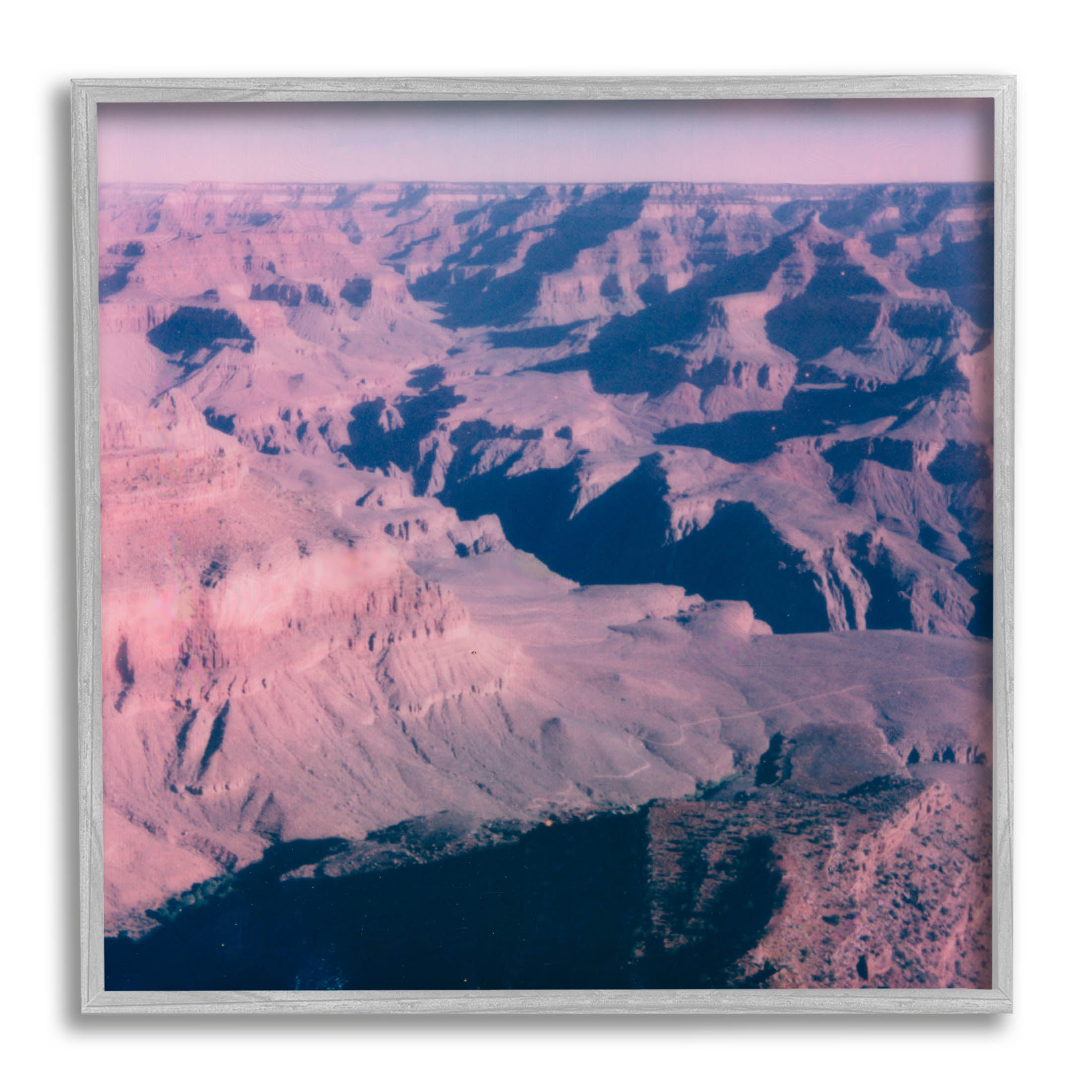 Stupell Industries Vast Desolate Desert Canyon Valley Photograph Gray Framed Art Print Wall Art, Design by Jacob Green