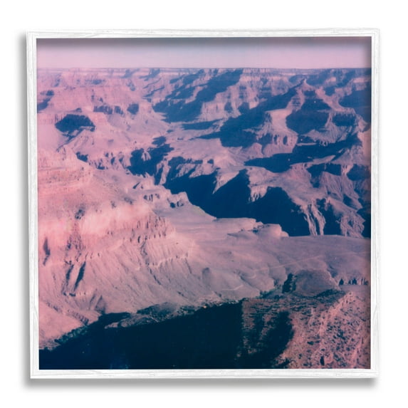 Stupell Industries Vast Desolate Desert Canyon Valley Photograph White Framed Art Print Wall Art, Design by Jacob Green