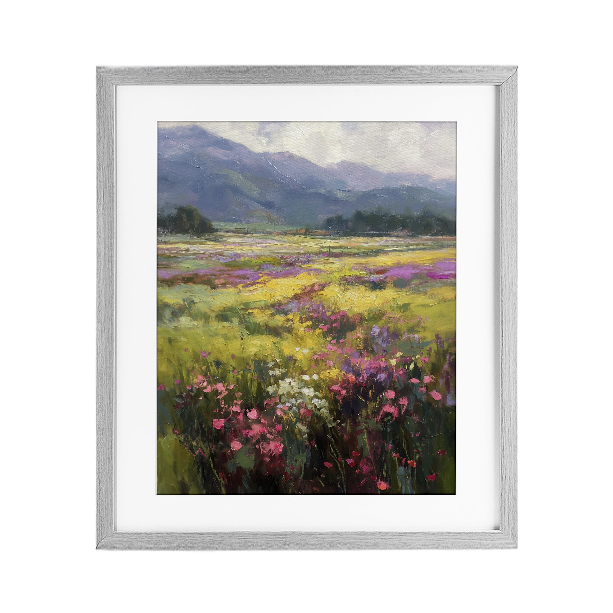 Stupell Industries Vast Horizon Of Flowers Gray Framed Print Under Glass, design by Svetlana Aleynikova