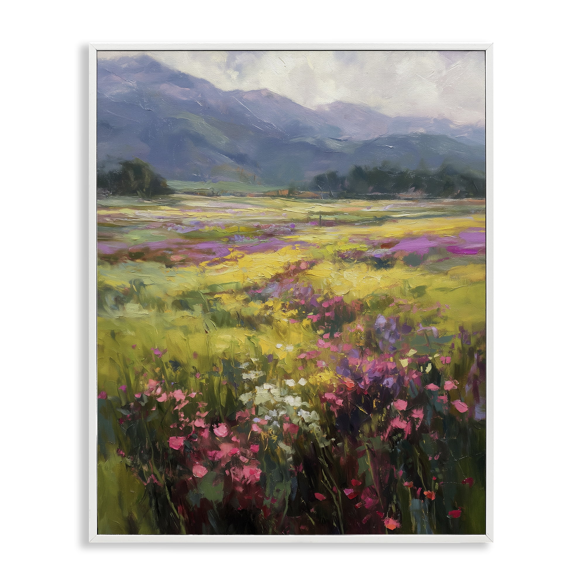 Stupell Industries Vast Horizon Of Flowers White Framed Giclee Art, design by Svetlana Aleynikova