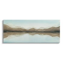 Stupell Industries Vast Mountain Lake Reflection Painting Gallery Wrapped Canvas Print Wall Art, Design by Grace Popp