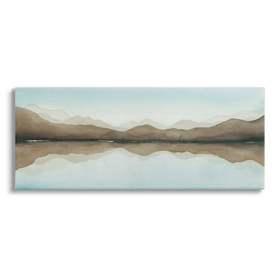 Stupell Industries Vast Mountain Lake Reflection Painting Gallery Wrapped Canvas Print Wall Art, Design by Grace Popp