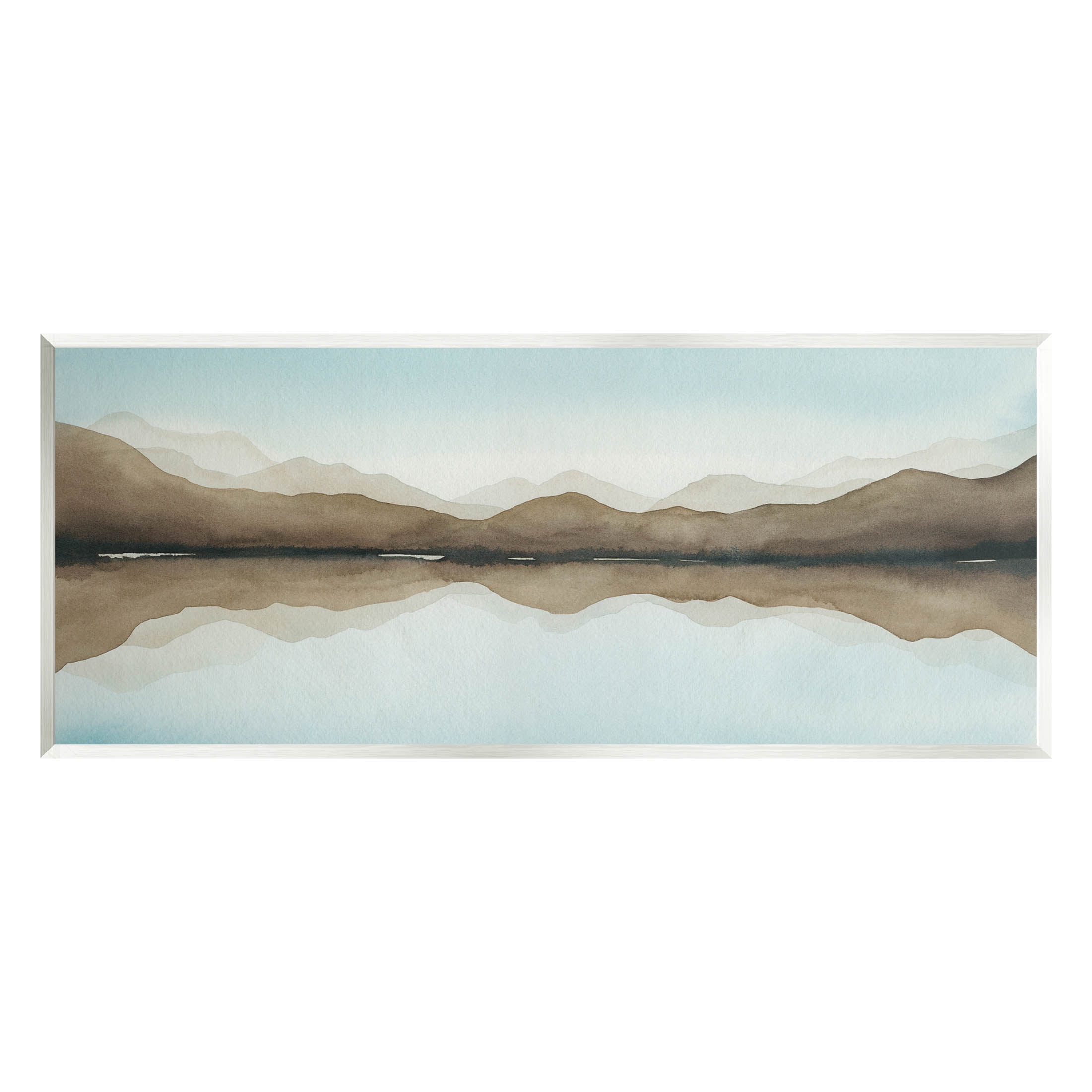 Stupell Industries Vast Mountain Lake Reflection Painting Unframed Art Print Wall Art, Design by Grace Popp
