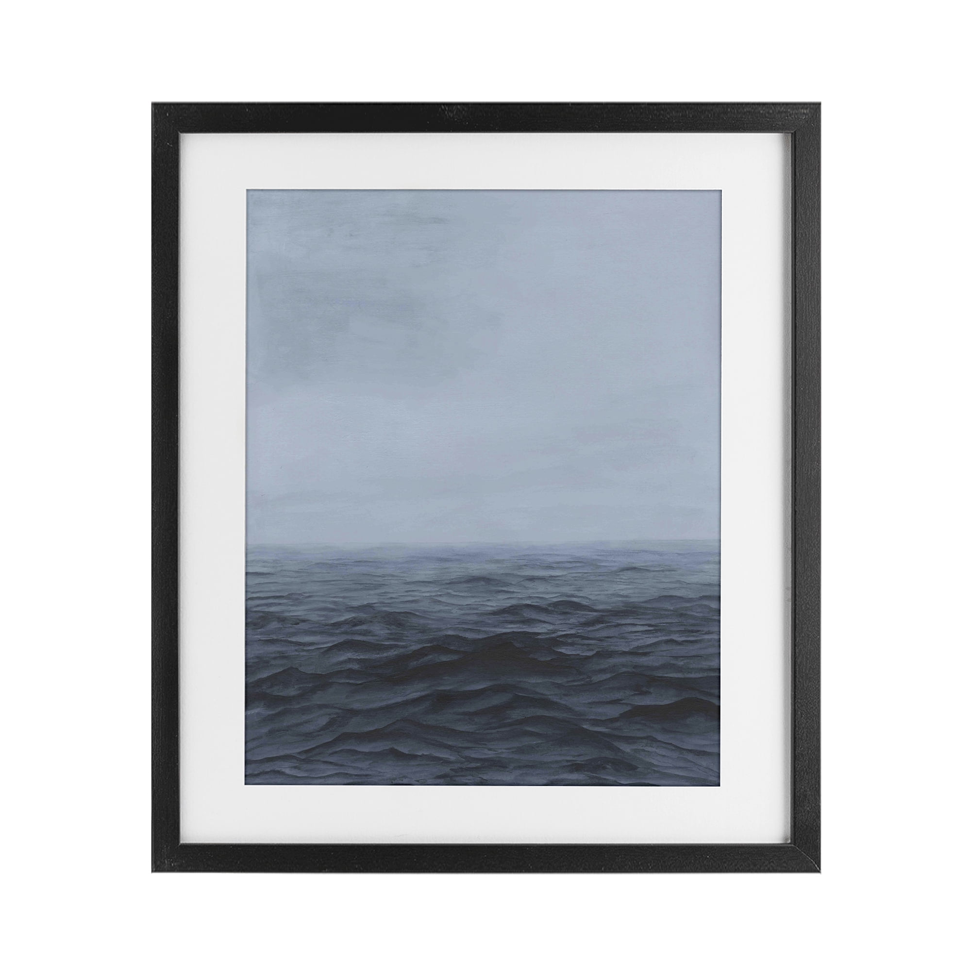 Stupell Industries Vast Ocean Expanse Black Framed Print Under Glass, design by Michael Willett