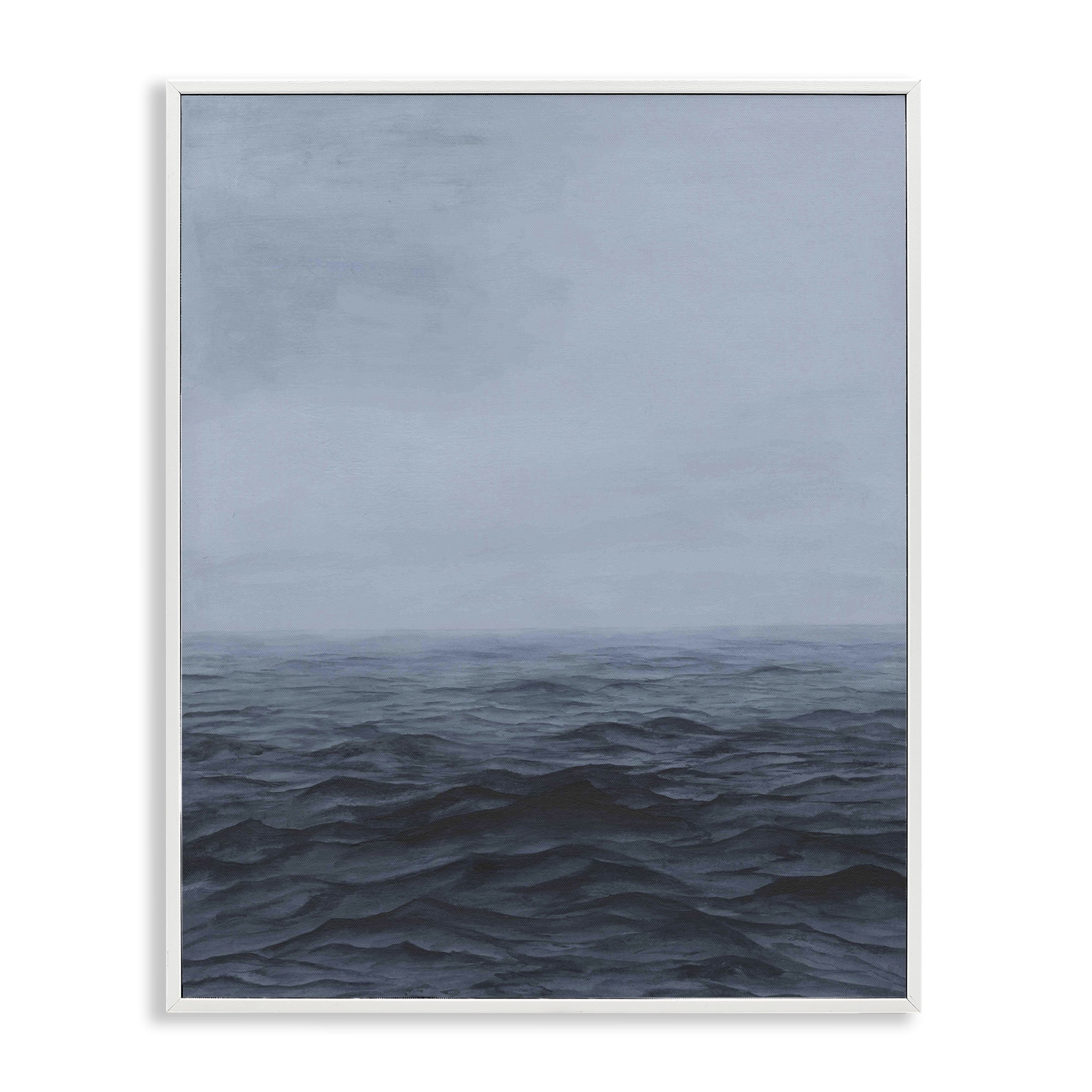 Stupell Industries Vast Ocean Expanse White Framed Giclee Art, design by Michael Willett
