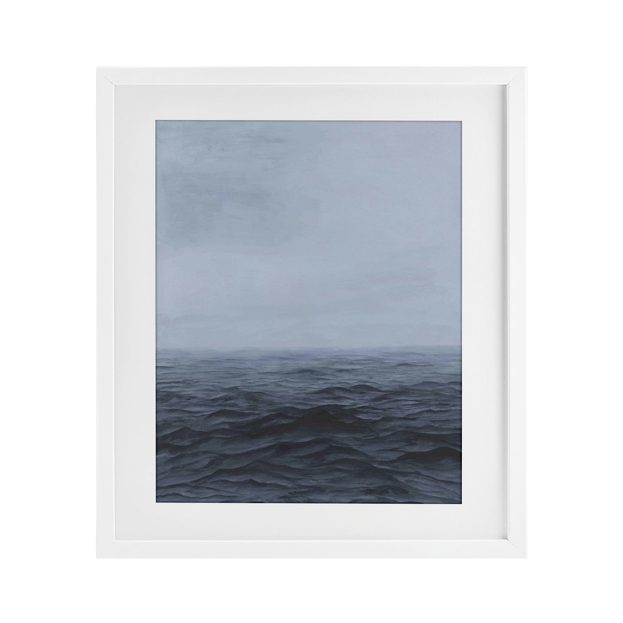 Stupell Industries Vast Ocean Expanse White Framed Print Under Glass, design by Michael Willett