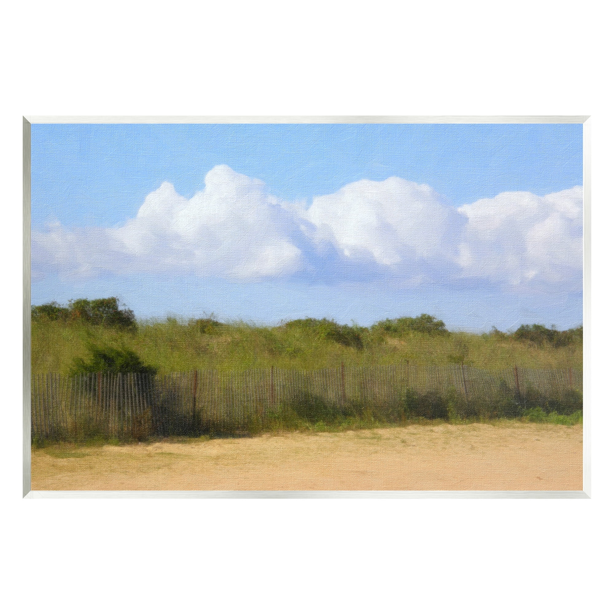 Stupell Industries Vast Pasture with Clouds Landscape Painting Unframed Art Print Wall Art, 19 x 13