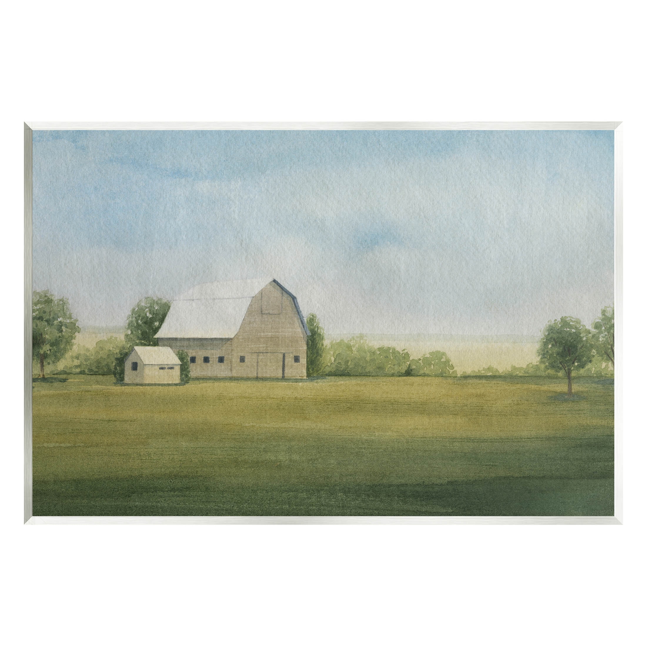 Rustic Farmhouse Landscape Wood Wall Art, 19 x 13 Inches