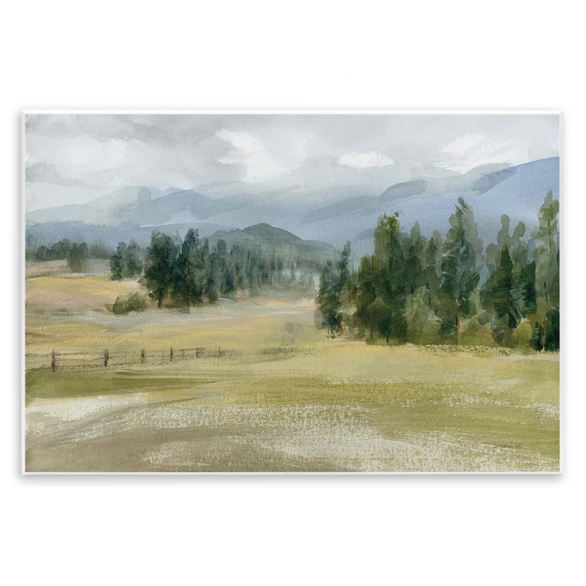 Stupell Industries Vast Valley Retreat Landscape Landscape & Nature Painting Unframed Art Print Wall Art, 15 x 10