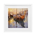 thumbnail image 1 of Stupell Industries Coastal Venetian Gondolas in Golden Light White Framed Print Under Glass, 13 x 13, by Marta Wiley, 1 of 8