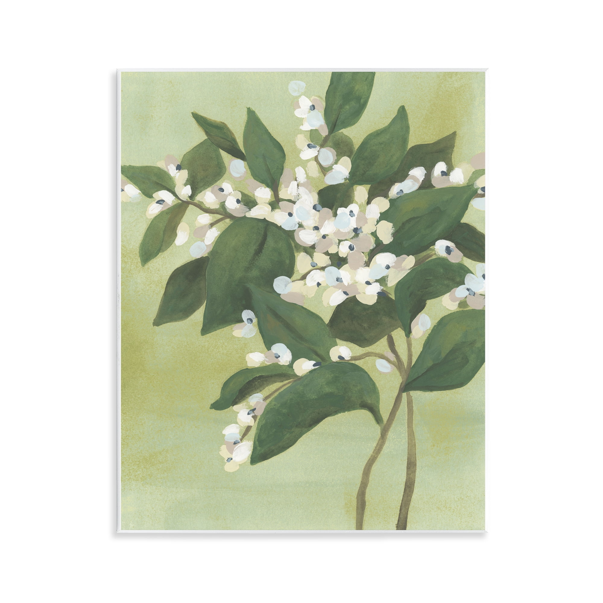 Stupell Industries Verdant Branch Bloom Wall Plaque Art, design by June Erica Vess